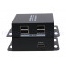 OHZ-USB-2.0-4 USB2.0光纖延長器1進4出 USB2.0光纖延長器 USB轉光纖延傳輸20KM USB光端機網路線轉RJ45延長器 USB光端機USB2.0光纖延伸器